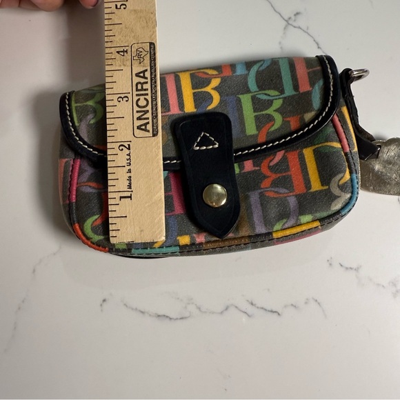 DOONEY & BOURKE Vintage Rainbow Scribble Wristlet - Picture 3 of 6